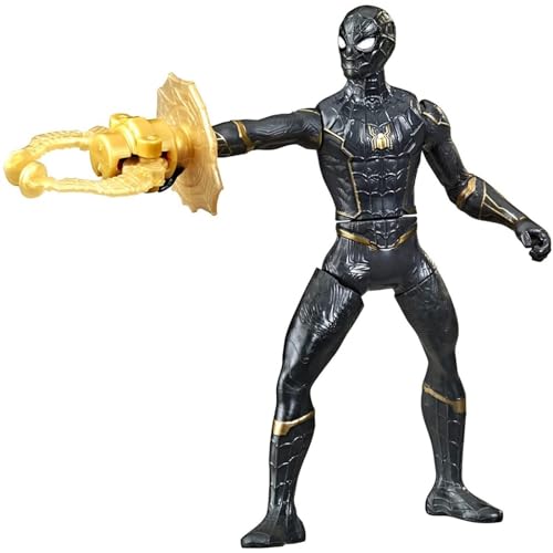 Marvel Spider-Man 15 cm Deluxe Web Grappler Spider-Man Film inspirierte Actionfigur Spielzeug mit Attack-Funktion, für Kinder ab 4 Jahren von SPIDER-MAN