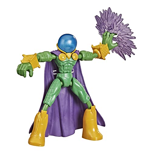 Marvel Spiderman F0973 Bend and Flex Marvel Mysterio Actionfigur Spielzeug, 15,2 cm Flexible Figur, inklusive Zubehör, für Kinder ab 4 Jahren von Marvel