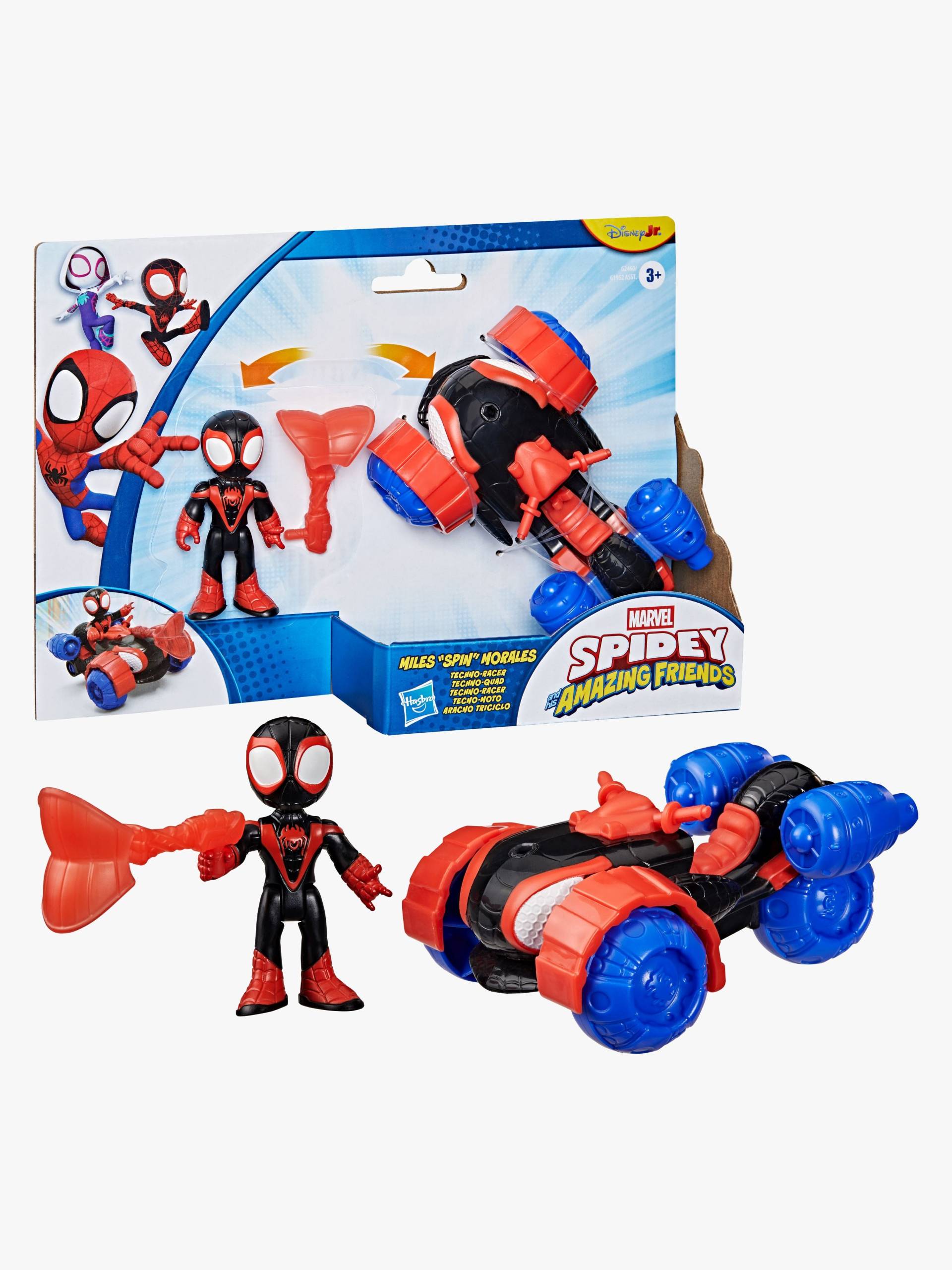Spidey And His Amazing Friends Figur mit Fahrzeug Miles "Spin" Morales Techno-Racer Spidey And His Amazing Friends Figur mit Fahrzeug Miles "Spin" Morales Techno-Racer von Spidey And His Amazing Friends