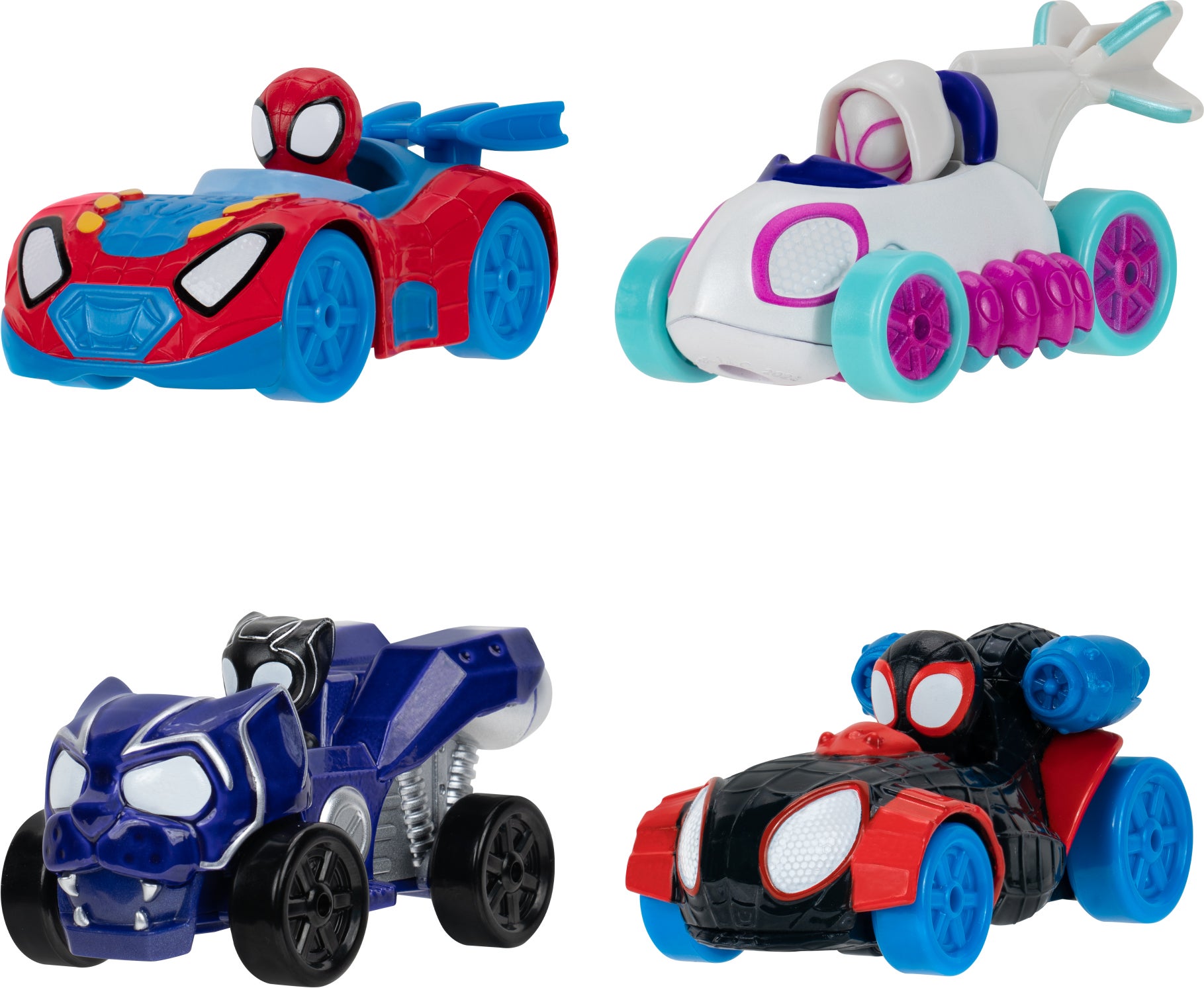 Spidey and His Amazing Friends Metall-Autos 4er-Pack von Spidey And His Amazing Friends
