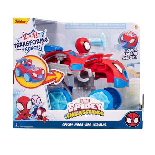 Marvel: Spidey und Seine Super-Freunde SNF0167 - Mech Web Crawler, Fahrzeug ab 3 Jahren von Marvel
