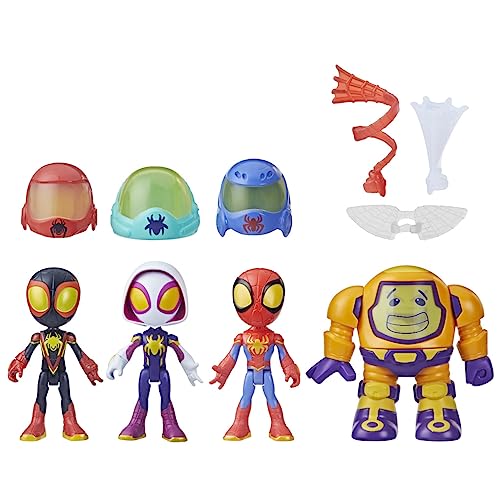 Marvel Spidey and His Amazing Friends Web-Spinners Gear Up For Adventure - Superhelden-Spielzeug - Vorschule Spielzeug - Sammelpack von Spidey and his Amazing Friends