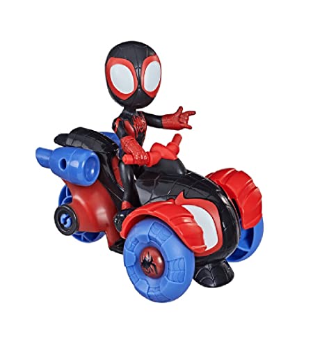 SPIDEY AND HIS AMAZING FRIENDS Hasbro Miles Morales Action-Figur und Techno-Racer Fahrzeug, für Kinder ab 3 Jahren, F1941, Mehrfarbig SPIDEY AND HIS AMAZING FRIENDS Hasbro Miles Morales Action-Figur und Techno-Racer Fahrzeug, für Kinder ab 3 Jahren, F1941, Mehrfarbig von Spidey and his Amazing Friends