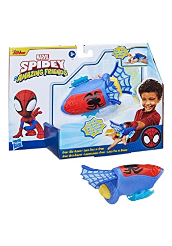 SPIDEY AND HIS AMAZING FRIENDS Marvel Spidey Web Slinger, Wrist-Mounted Toy, Fabric Web Extends and Retracts, Children Aged 3 and Up SPIDEY AND HIS AMAZING FRIENDS Marvel Spidey Web Slinger, Wrist-Mounted Toy, Fabric Web Extends and Retracts, Children Aged 3 and Up von Spidey and his Amazing Friends
