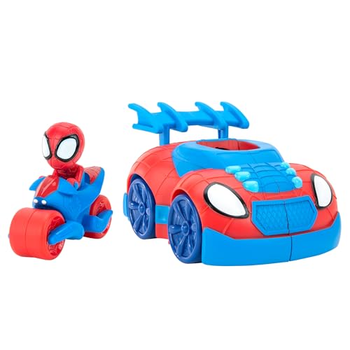 Spidey und seine Super-Freunde SNF0113 - Spidey 2 in 1 Fahrzeug, Spielzeug ab 3 Jahren von Spidey and his Amazing Friends