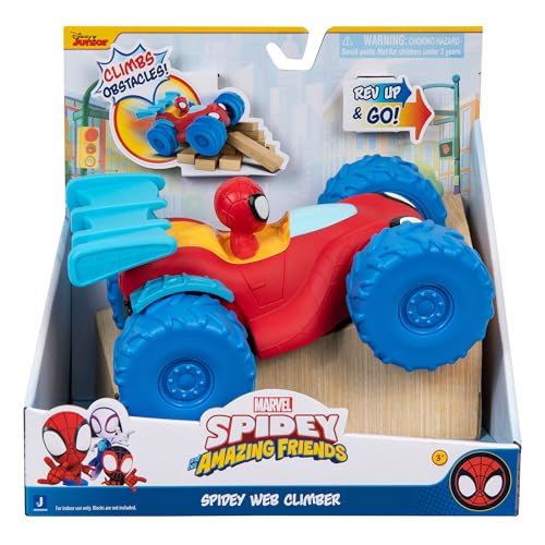 Spidey und Seine Super-Freunde SNF0315 - Web Climber, Fahrzeug ab 3 Jahren von Jazwares