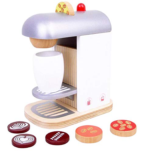 Spiel AG Kaffeemaschine aus Holz für Spielküche Deluxe Espressomaschine mit Zubehör wie Kaffeekapseln aus Holz und Tasse, für Kinder ab 3 Jahren Spiel AG Kaffeemaschine aus Holz für Spielküche Deluxe Espressomaschine mit Zubehör wie Kaffeekapseln aus Holz und Tasse, für Kinder ab 3 Jahren von Spiel AG