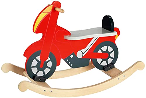 Schaukel-Motorrad Schaukelpferd Motorrad aus Holz 78 cm von Spiel AG