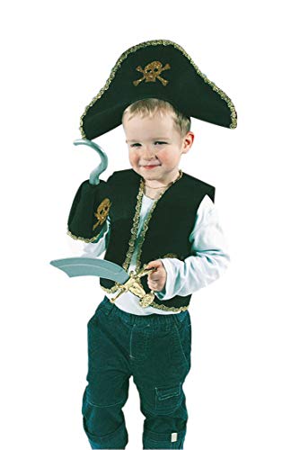 Spiel AG Kinder Piratenkostüm Verkleidung Karnevalskostüm Pirat mit Schwert und Haken von Spiel AG
