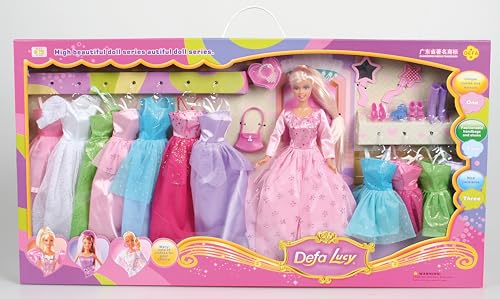 Spiel AG Puppe Lucy Megaset Ankleidepuppe mit Kleider Schuhe Styling Kosmetik UVM Spiel AG Puppe Lucy Megaset Ankleidepuppe mit Kleider Schuhe Styling Kosmetik UVM von Spiel AG