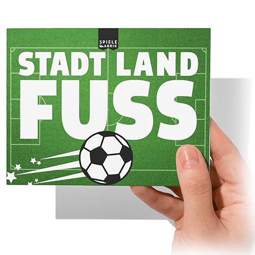 Stadt Land Fluss Mini Fussball Edition Stadt Land Fluss to go Spielblock in Postkartengröße mit 12 Fussball Kategorien Spiele Klassiker Reisespiel für Urlaub Ferien Geschenk-Idee Fußballfans 50 Blatt Stadt Land Fluss Mini Fussball Edition Stadt Land Fluss to go Spielblock in Postkartengröße mit 12 Fussball Kategorien Spiele Klassiker Reisespiel für Urlaub Ferien Geschenk-Idee Fußballfans 50 Blatt von Spielefabrik