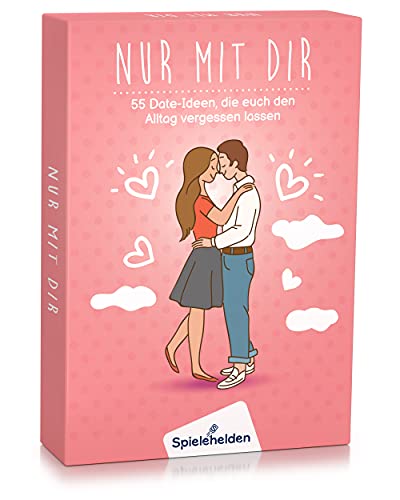 Spielehelden Nur mit dir | 55 Date Ideen | Spiel für Paare | Paare Geschenke für ihn & sie | Ich Liebe Dich Geschenke für Männer Frau Freund Freundin Pärchen von Spielehelden