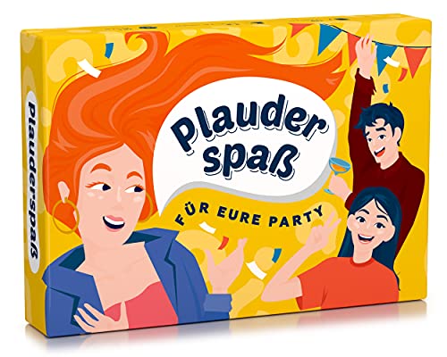 Spielehelden Plauderspaß für eure Party | Partyspiele für Erwachsene lustig das Stimmung Macht & Jede Feier mit Guten Gesprächen versorgt | Als lustiges o. Party Gadget | Spiele von Spielehelden