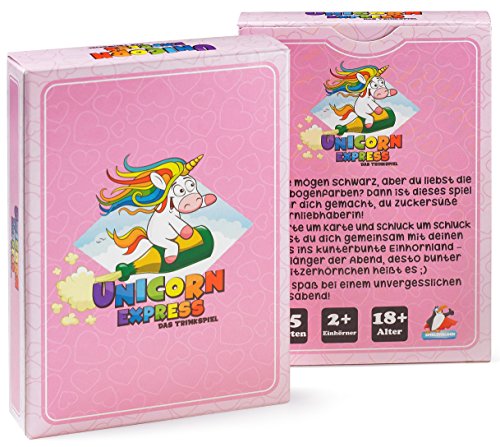 Unicorn Express - Trinkspiel mit Einhörnern für einen unvergesslichen Mädelsabend - Silvester - Geschenk für Frauen - Party Zubehör – Unnötige Sachen – Wichtelgeschenk – Schrottwichteln Geschenke Unicorn Express - Trinkspiel mit Einhörnern für einen unvergesslichen Mädelsabend - Silvester - Geschenk für Frauen - Party Zubehör – Unnötige Sachen – Wichtelgeschenk – Schrottwichteln Geschenke von Spielehelden