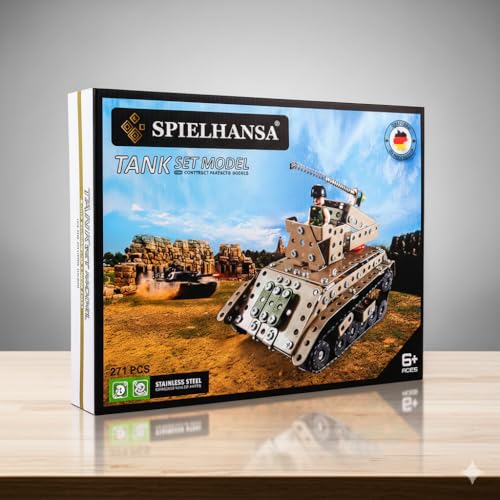 Spielhansa Metallbau-Tankmodell-Set, STEM-Spielspielzeug Spielhansa Metallbau-Tankmodell-Set, STEM-Spielspielzeug von Spielhansa