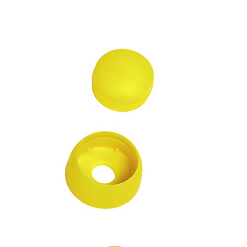 SPIELTURMKING Bolzen- und Schraubenabdeckung | Größe S - 6 mm | für Spieltürme Kinderspielgeräte Schaukeln (Gelb, 10 Stück) von Spielturmking