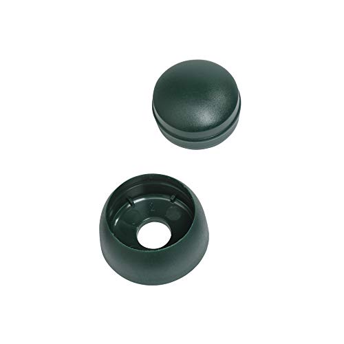SPIELTURMKING Bolzen- und Schraubenabdeckung | Größe S - 6 mm | für Spieltürme Kinderspielgeräte Schaukeln (Grün, 100 Stück) von Spielturmking
