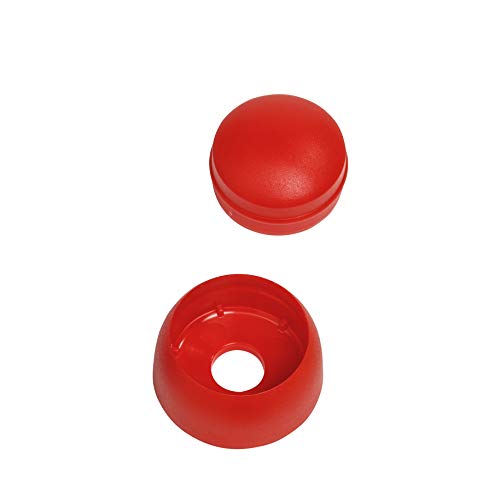 SPIELTURMKING Bolzen- und Schraubenabdeckung | Größe S - 6 mm | für Spieltürme Kinderspielgeräte Schaukeln (Rot, 10 Stück) von Spielturmking