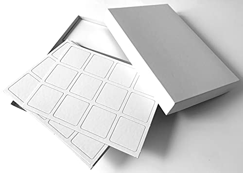Spieltz DIY Memo Spiel: Blanko Memo Karten zum Gestalten + Blanko Spiele-Schachtel + Kartoneinsatz (48 Karten 5x5 cm + Box 29x19x4 cm) von Spieltz
