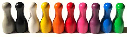 Spieltz 52399: 10 Riesen Spielfiguren für XXL Brettspiele: Halmakegel groß aus Holz, 25/60 mm, Form: Flaschenkegel, 10 Farben, gut zu greifen. Extra große Spielfiguren. Auch gut geeignet zum Bemalen. Spieltz 52399: 10 Riesen Spielfiguren für XXL Brettspiele: Halmakegel groß aus Holz, 25/60 mm, Form: Flaschenkegel, 10 Farben, gut zu greifen. Extra große Spielfiguren. Auch gut geeignet zum Bemalen. von Spieltz