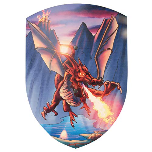Schild Feuerdrache Ignis 27x37cm gebogen aus Holz, Spielzeugmanufaktur Vah Schild Feuerdrache Ignis 27x37cm gebogen aus Holz, Spielzeugmanufaktur Vah von V A H