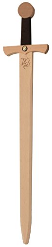 VAH - Stabiles Drachenschwert, 66cm Länge aus Buche-Echtholz [Schnurgriff |Viele Details | Made in Germany] von V A H