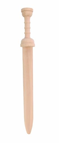 VAH - Stabiles Holz-Römer-Schwert für den Legionär, Gladius Aurelius - Länge 48cm - [Naturbelassen | Ideal zum Bemalen | Made in Germany] von Spielzeugmanufaktur VAH