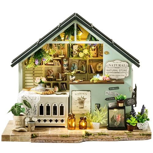 Spilay DIY Book Nook Kit, DIY Puppenhäuser Miniatur Haus Möbel Kit Mit LED-Licht,Schutzhülle und Spieluhr,3D Holzpuzzle Buchstütze Bücherregal Dekoration,Buchstützen Modell Build-Creativity Kit-DA-006 von Spilay