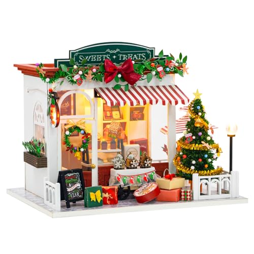 Spilay DIY Miniatur Puppenhaus Set mit Holzmöbeln und LED Musikbox Staubschutzhülle DIY Puppenhaus Set, handgemachte Handwerk Geschenke für Geburtstage, Weihnachten und Valentinstag-PC2319 Spilay DIY Miniatur Puppenhaus Set mit Holzmöbeln und LED Musikbox Staubschutzhülle DIY Puppenhaus Set, handgemachte Handwerk Geschenke für Geburtstage, Weihnachten und Valentinstag-PC2319 von Spilay