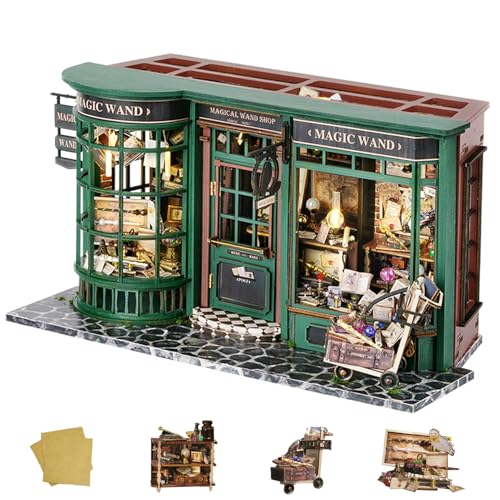 Spilay DIY Miniature Dollhouse Kit with Wooden Furniture,DIY Dollhouse Kit with Dust Proof Cover and LED,1:24 Scale Creative for Women Girl Friend Lover F032 von Spilay
