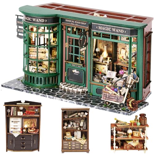 Spilay DIY Miniature Dollhouse Kit with Wooden Furniture,DIY Dollhouse Kit with Dust Proof Cover and LED,1:24 Scale Creative for Women Girl Friend Lover F032 von Spilay