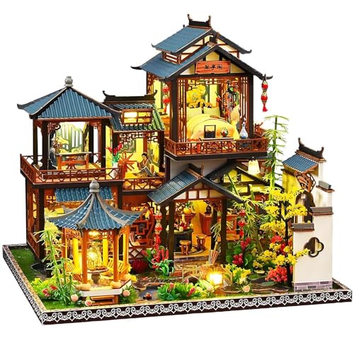 Spilay DIY Puppenhaus, Mini Moderne Villa Modell Bausatz Mit Spieluhr(YA YUN LAN TING) von Spilay