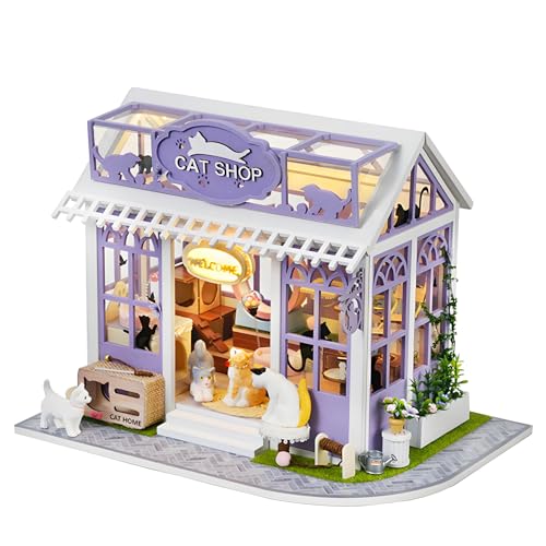 Spilay Puppenhaus DIY Miniatur-Holzmöbel-Bausatz, Mini Handmade Doll House Model mit Staubschutz & Music Box, 1:24 Scale Creative Woodcrafts Toys for Adult Friend Lover Birthday Gift AC-003 Spilay Puppenhaus DIY Miniatur-Holzmöbel-Bausatz, Mini Handmade Doll House Model mit Staubschutz & Music Box, 1:24 Scale Creative Woodcrafts Toys for Adult Friend Lover Birthday Gift AC-003 von Spilay
