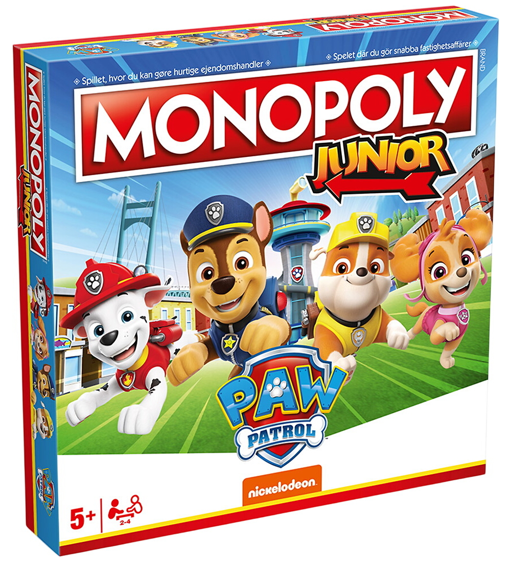 Spilbræt Brettspiel - Monopoly Junior - Paw Patrol - Spilbræt - One Size - Brettspiele von Spilbræt
