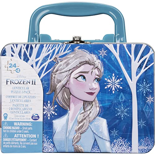 Frozen 2 - 2 Puzzles im Tragekoffer (Puzzles Tin with Handle) von Spin Master