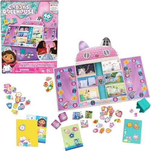 Gabby's Dollhouse Soziales Brettspiel Sammeln von Talismanen von Spin Master Games