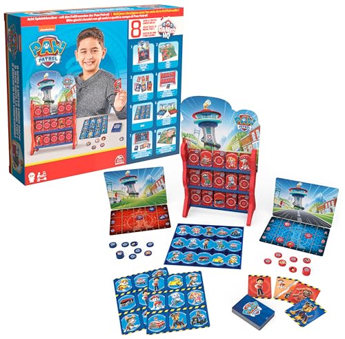 Spin Master Games - Paw Patrol: Games HQ - Spielesammlung mit 8 spaßigen Kinderspielklassikern für 2-4 Fellfreunde ab 4 Jahren von Spin Master Games