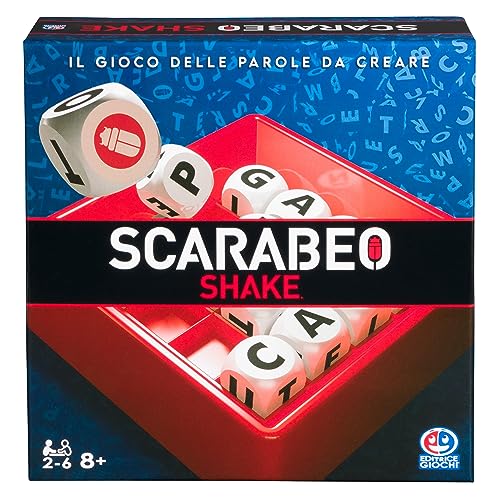 Scarabeo Shake by Editrice Giochi Scrabble Board Game | Word Games | Travel Games| Board Games for Adults and Kids Ages 8 and up von Spin Master Games