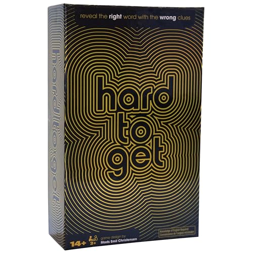 Spin Master Games, Hard to Get, Find The Secret Word Clue Kartenspiel mit lustigen und herausfordernden Aufforderungen, einfache Indoor-Aktivität, für Erwachsene und Jugendliche, 2–10 Spieler, ab 14 von Spin Master Games