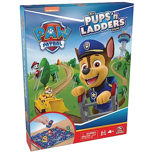Spin Master Games, Paw Patrol Pups 'N Ladders Spiel, Paw Patrol Spielzeug, Kleinkindspielzeug, Familienspiele, Kinderspiele, Weihnachtsgeschenke für Kinder, ab 4 Jahren Spin Master Games, Paw Patrol Pups 'N Ladders Spiel, Paw Patrol Spielzeug, Kleinkindspielzeug, Familienspiele, Kinderspiele, Weihnachtsgeschenke für Kinder, ab 4 Jahren von Spin Master Games