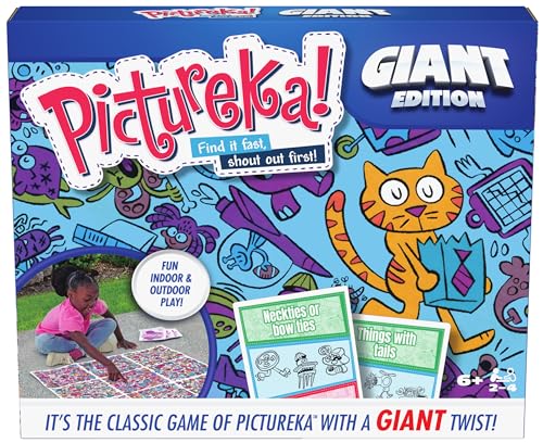 Spin Master Games, Pictureka Giant Edition Familienspiel für Indoor- & Outdoor-Spaß mit großem übergroßen Brett für Familie und Kinder 2-4 Spieler ab 6 Jahren Spin Master Games, Pictureka Giant Edition Familienspiel für Indoor- & Outdoor-Spaß mit großem übergroßen Brett für Familie und Kinder 2-4 Spieler ab 6 Jahren von Spin Master Games