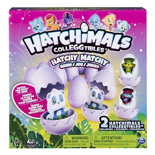 Spin Master Games 6039765 - Hatchy Matchy, Merkspiel für Kinder, 2 Exklusive CollEGGtibles von Spin Master Games