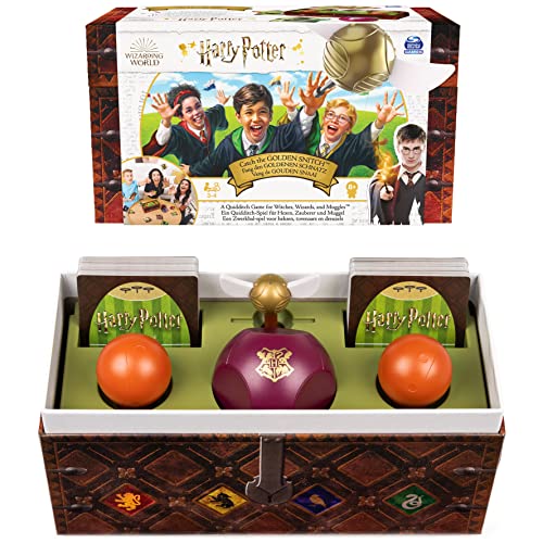 Wizarding World Harry Potter - Fang den Goldenen Schnatz - Action-Kartenspiel für 3-4 Spieler ab 8 Jahren von Spin Master Games