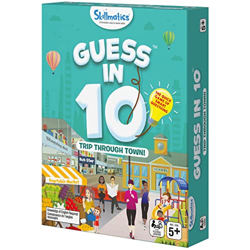 SPIN MASTER GAMES Skillmatics Guess in 10 Educational Board Game, for Families and Kids Ages 5 and up, Trip Through Town von Spin Master Games