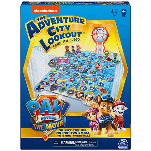 Spin Master Games - PAW Patrol Das Adventure City Lookout Spiel - Das Kinderspiel zu "PAW Patrol: Der Kinofilm" - für 2-6 Spieler ab 4 Jahren von Spin Master Games