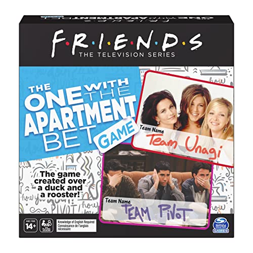 Spin Master Games Friends TV Show The One with the Apartment Bet Partyspiel für Erwachsene und Jugendliche ab 14 Jahren von Spin Master