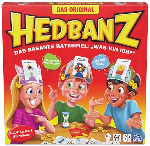 Spin Master Games Hedbanz - das rasante Ratespiel für die ganze Familie - Neuauflage (2025) mit tollem Spielmaterial, für 2-6 Spieler*Innen ab 6 Jahren von Spin Master Games