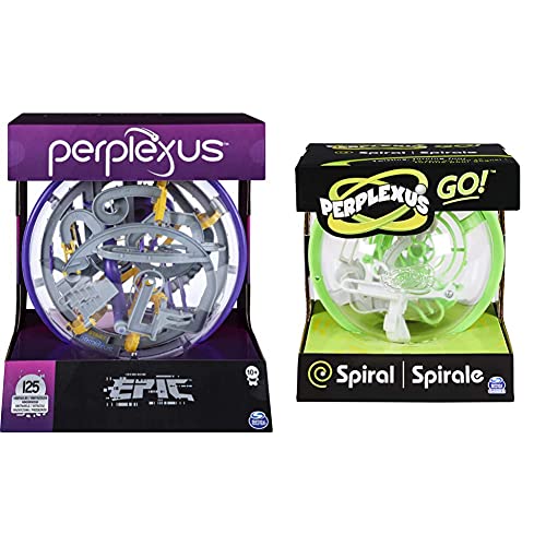 Spin Master Games Perplexus Epic, 3D-Labyrinth mit 125 Hindernissen & 6059581 BGM OGM Perplexus Go GML (Sortiert) von Spin Master