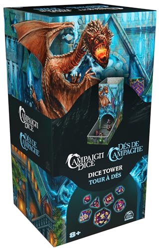 Spin Master Games Torre de Dados de campaña, portátil, 7 Dados poliédricos, Juegos de Mesa DND, Mazmorras, Dragones, MTG, Magic The Gathering, para Adultos y niños a Partir de 8 años Spin Master Games Torre de Dados de campaña, portátil, 7 Dados poliédricos, Juegos de Mesa DND, Mazmorras, Dragones, MTG, Magic The Gathering, para Adultos y niños a Partir de 8 años von Spin Master Games