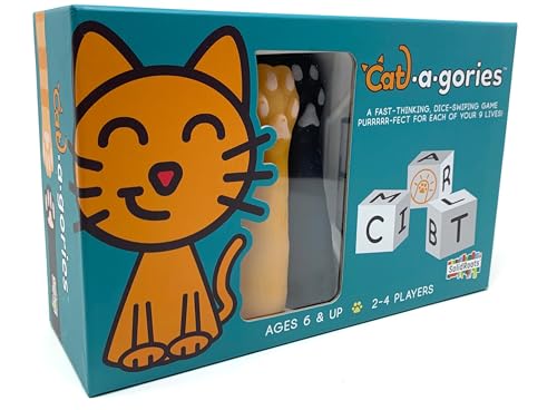 Spin Master SolidRoots Cat-a-gories Vokabel-Lernwürfelspiel für 2–4 Spieler, Familienspiele für Kinder ab 6 Jahren von Spin Master Games